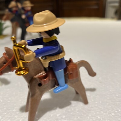 Playmobil Western Playset vintage de 1974: 4 vaqueros, 2 caballos, 2 vacas y vallas - España