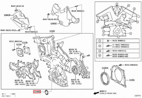 Genuine Lexus IS350 GSE36 GSE31 GSE26 GSE21 3.5 Front Crankshaft Crank Oil Seal - Picture 17 of 20