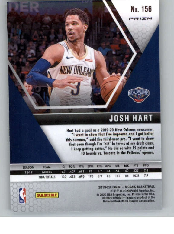 2019-20 Panini Mosaic Mosaic Green #156 Josh Hart (ref 136317) - Image 2 of 2