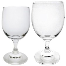 Calice con piede bicchiere in vetro per acqua vino da tavola 6 pezzi particolari