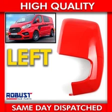 FOR TRANSIT CUSTOM PAINTED RACE RED LEFT SIDE DOOR WING MIRROR COVER CAP 2064127