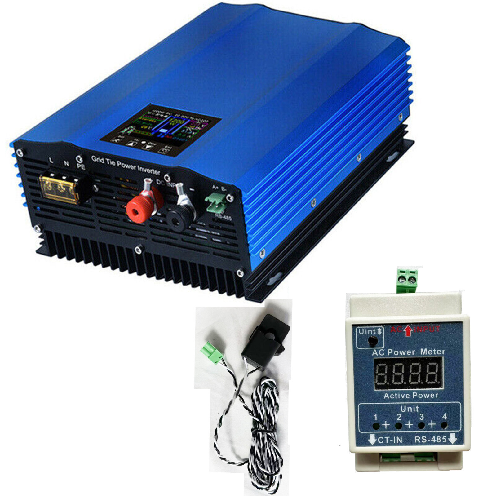 New 1200W Grid Tie Inverter with LCD Solar Panel DC Input 55V-90V | eBay