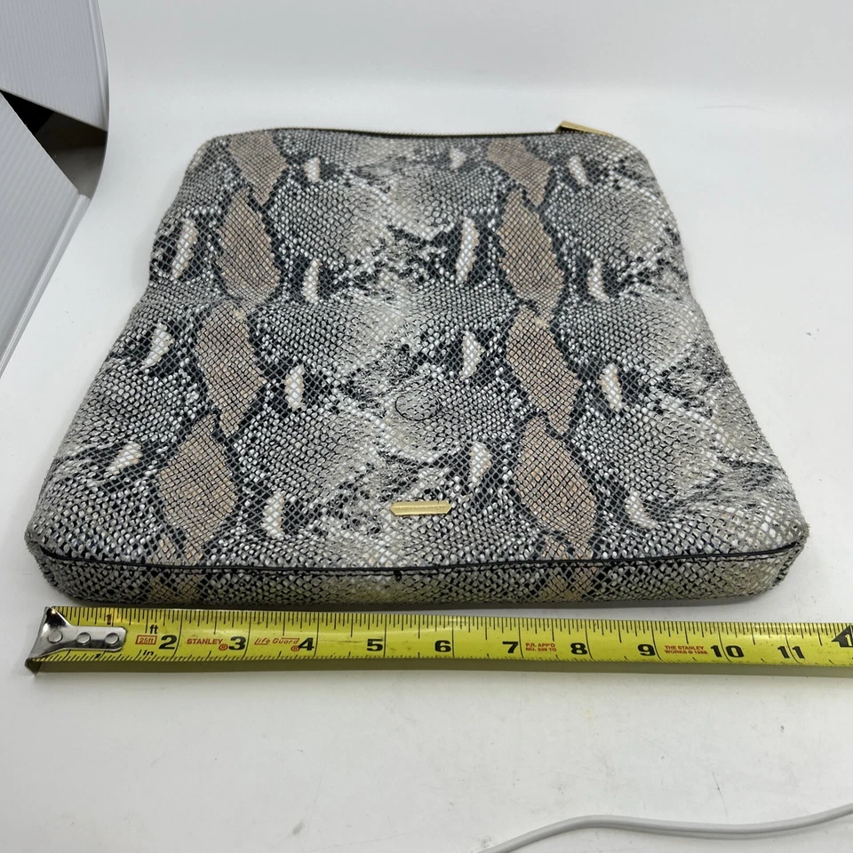HAYDEN HARNETT Purse Snakeskin Print Clutch Fold over Leather - Image 4 of 4
