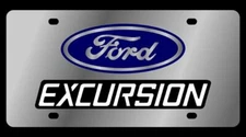 Eurosport Daytona 1513-1 Stainless License Plate Ford Excursion Logo