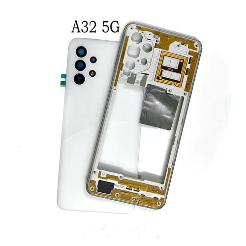 Boîtier Coque Cache Batterie + Cadre Moyen Mid pour Samsung A32 4G A325 A32 5G A326 - Photo 10 sur 20
