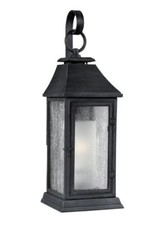 Generation Lighting 1-Light Dark Weathered Zinc Outdoor 25.63 " Wall Lantern