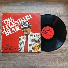 The Legendary Paul “Bear” Bryant Alabama Crimson Tide Vinyl 1981 Record Album