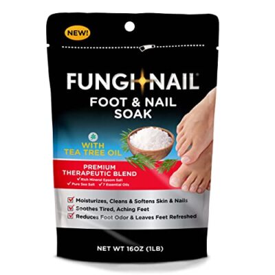 Fungi-Nail Foot & Nail Soak with Tea Tree Oil - Moisturize, Reduce Foot Odor, 