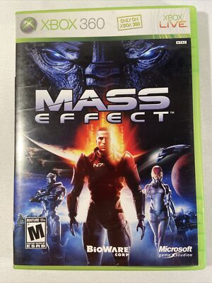 Mass Effect 1 (Microsoft Xbox 360, 2007) COMPLETE w/ Manual FREE SHIPPING