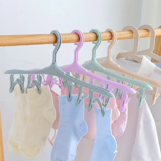 Clothes Hangers Baby Clothes  Plastic Clothes Socks Hanger - 6