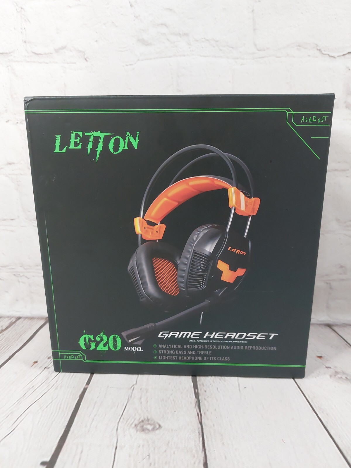 Gaming Headset LETTON G20 MultiFunction Orange Pro Headphones & Mic 3.5