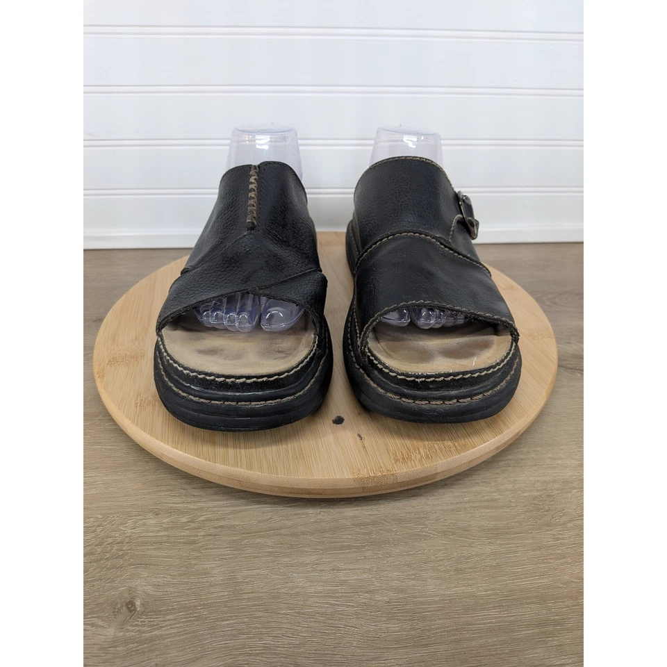 Sandalias cómodas descoloridas Glory y2k gruesas con hebilla acento zapatos informales talla 12 Foto 2 de 4