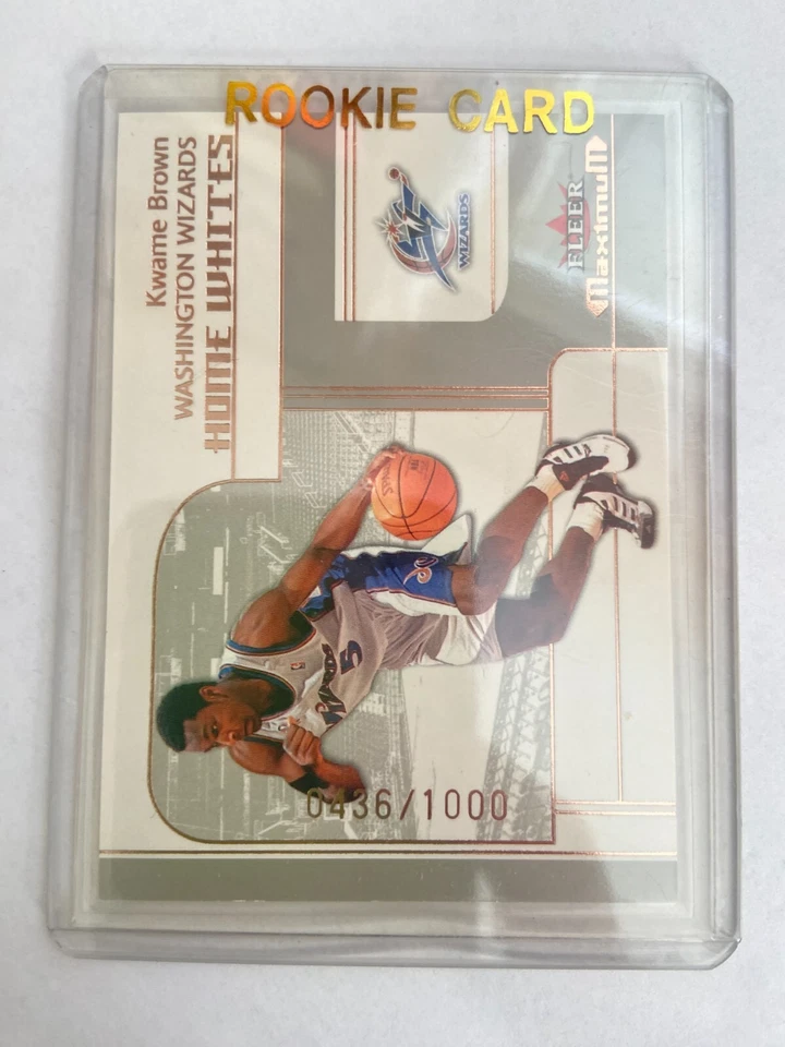 2002 Fleer Maximum Kwami Brown RC #'d 436/1000 - Image 4 of 4