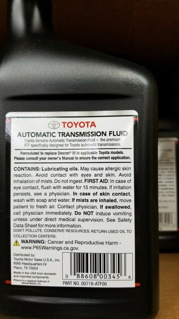 Toyota atf dexron iii