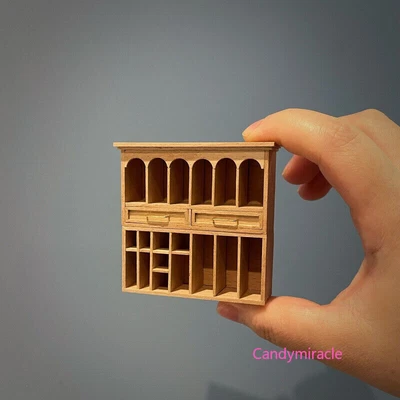 2 Stück Maßstab 1:12 Puppenhaus Miniatur Möbel Unvollendeter Kombinationschrankt - Bild 1 von 3