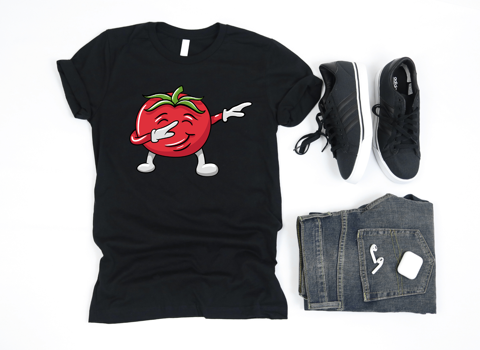 Premium Funny Dabbing Tomato Lover T Shirt Gift Vegetable Vegetarian
