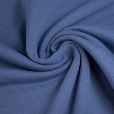 0,5 m Eike Sweat rauchblau (259) , gerauht (14,20 EUR/m)