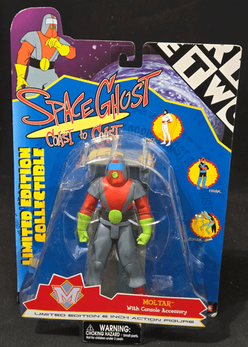 Space Ghost Coast To Coast Moltar W/ Consule Action Figure Cartoon Network Toyco - Picture 1 of 2