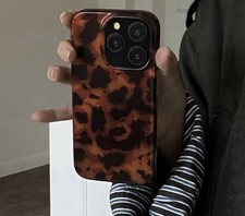 Cute Luxury Brown Case For iPhone 16 15 Pro M...