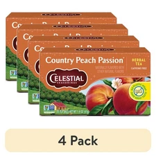 (4 pack) Celestial Seasonings Country Caffeine-Free Herbal Tea Bags (20 Count)
