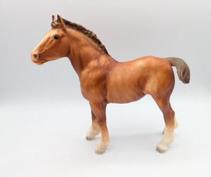 Breyer CLYDESDALE FOAL #84 USA Stamp - Matte chestnut - Retired