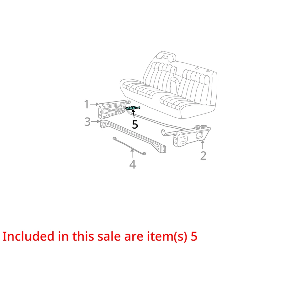 SE ADAPTA A GMC CHEVROLET C2500 K2500 2000 ASIENTO DE RESORTE AD RTN 15552399 - NUEVO OEM Foto 2 de 3