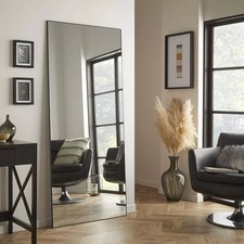 Leaner Mirror Islington Rectangular Black Frame H 180cm x L 80cm