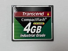 Transcend TS4GCF200I 4GB Industrial Grade Compact Flash CF Card 220X CF200I SLC