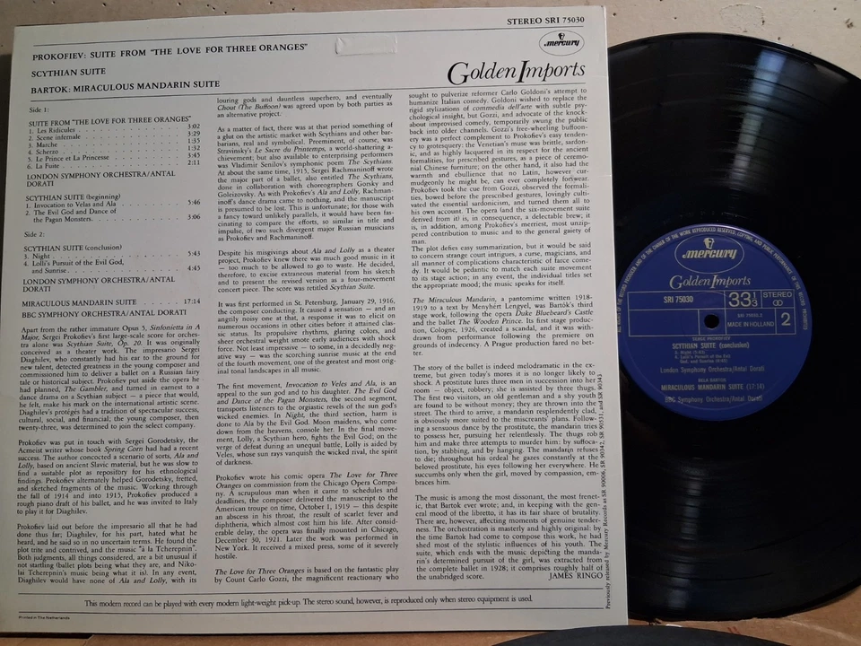 LOT Mercury SRI 75028 75030 75025 PICTURES BRITISH DORATI FENNELL 1976 3LP NM - Image 2 of 4