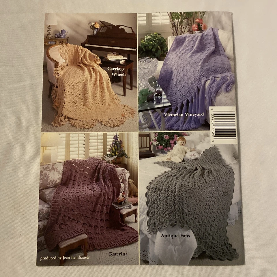 Afghan Elegance By Ann Kirtley 5 Crochet Designs - Image 2 of 2
