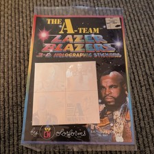 A-Team Lazer Blazers 3-D Holographic Stickers Colorforms 1983 Mr. T B.A. Baracus