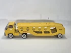 Vintage Tonka 840 Car Carrier Hauler 27” Yellow Pressed Steel 1960's Wh2-1