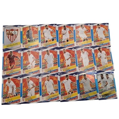 Match Attax 16/17 Team Set Sevilla FC Alle 18 Karten Komplett 2016/17