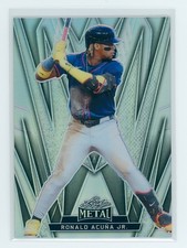2024 Leaf Metal Baseball Silver Prismatic #60 Ronald Acuña Jr. 130/185