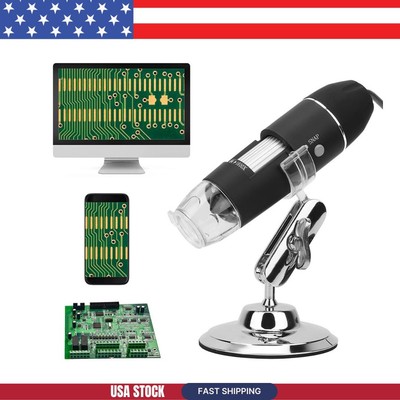 X4 1600X Digital Microscope HD Camera with LED & Adjustable Bracket Handheld
