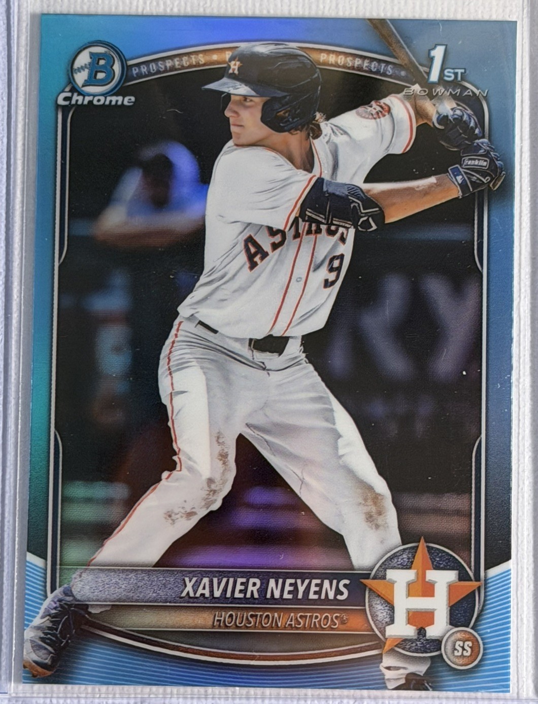 2025 Bowman Draft Chrome Xavier Neyens 1st Bowman Sky Blue Refractor