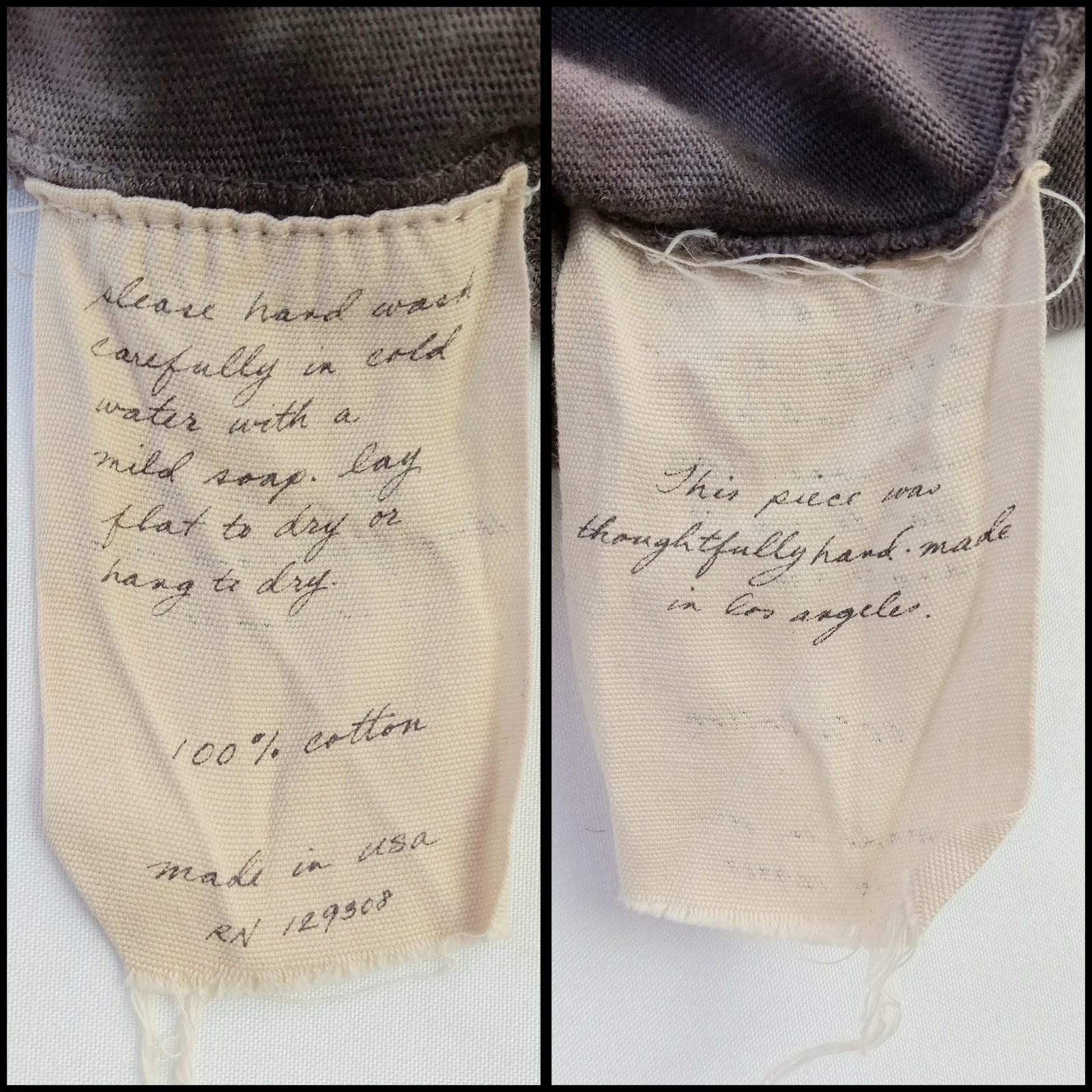 Small RAQUEL ALLEGRA Tie-Dye RHEA Brown COTTON-Knit Long Kaftan T-shirt Dress