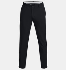 UA Under Armour Men's Tapered Golf Pants Trousers - Black - Sz 36 W 30 L - NEW