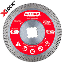 Diablo DDX050CON101C 5" X-LOCK Diamond Continuous Rim Masonry Cut-Off Disc