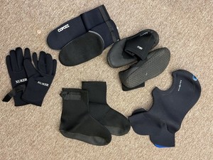 Wet Suit Accessories Hood, Gloves & Boots Used & New