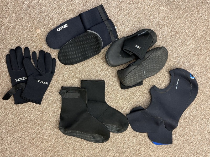 Wet Suit Accessories Hood, Gloves & Boots Used & New