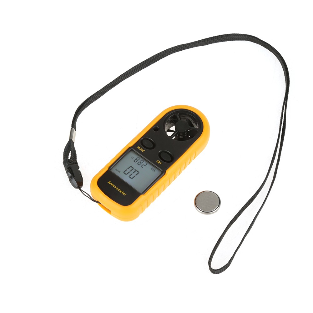 Digital Anemometer Wind Speed Gauge Air Speed Temperature Meter Thermometer