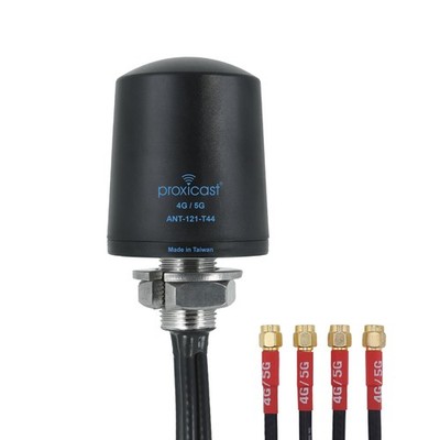 Proxicast 4x4 MIMO 4G/5G Cellular Antenna - 2ft Coax - Black