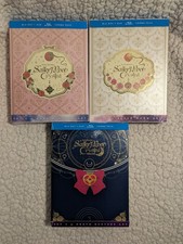 Sailor Moon Crystal 1 BN , 2 LN ,  3 LN Blu-ray/DVD Combo Set Complete LOT