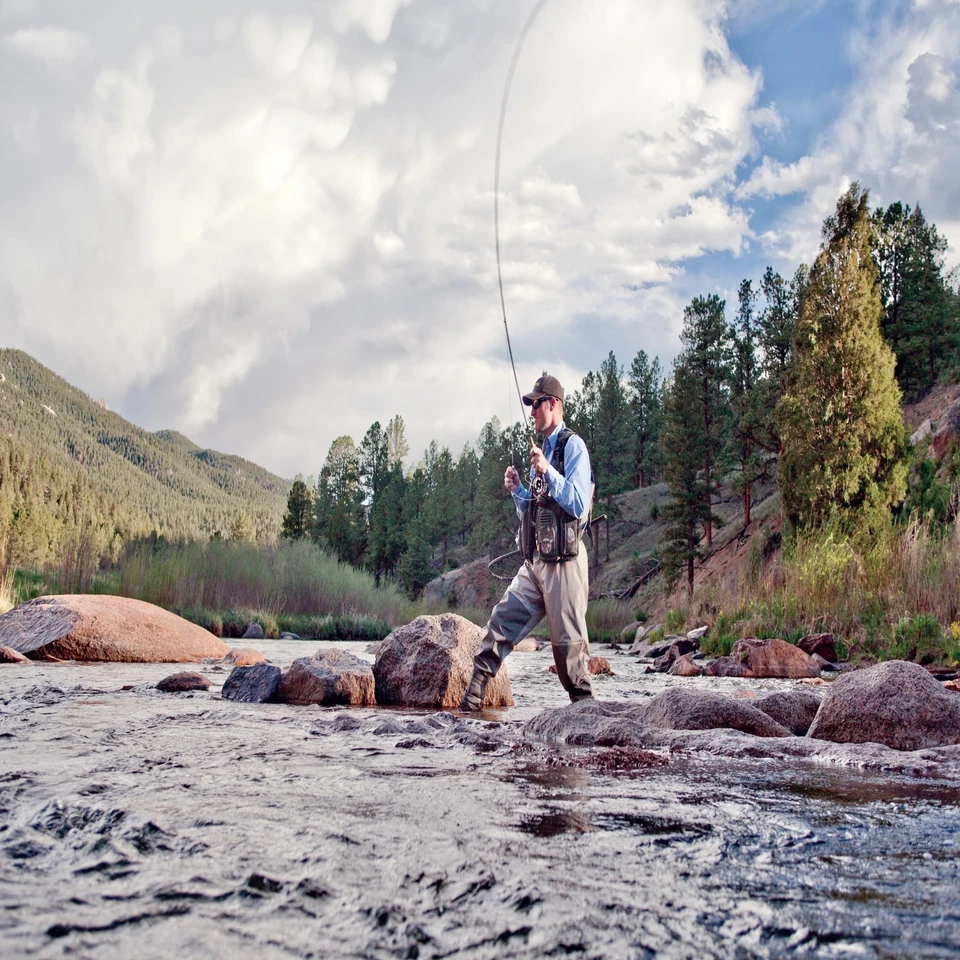 Estuche de caña de pescar Allen Company 45" Riprap Spin, se adapta a 2 piezas, 6 a 7 pies de pez... Foto 3 de 4