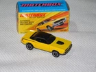 MATCHBOX LESNEY EDITION '70 PLYMOUTH CUDA HEMI METAL BODY & BASE YELLOW