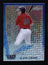 2021 Leaf Metal Draft 1990 Blue Mojo 9/10 Blaze Jordan #LA-BJ1 Auto uk2