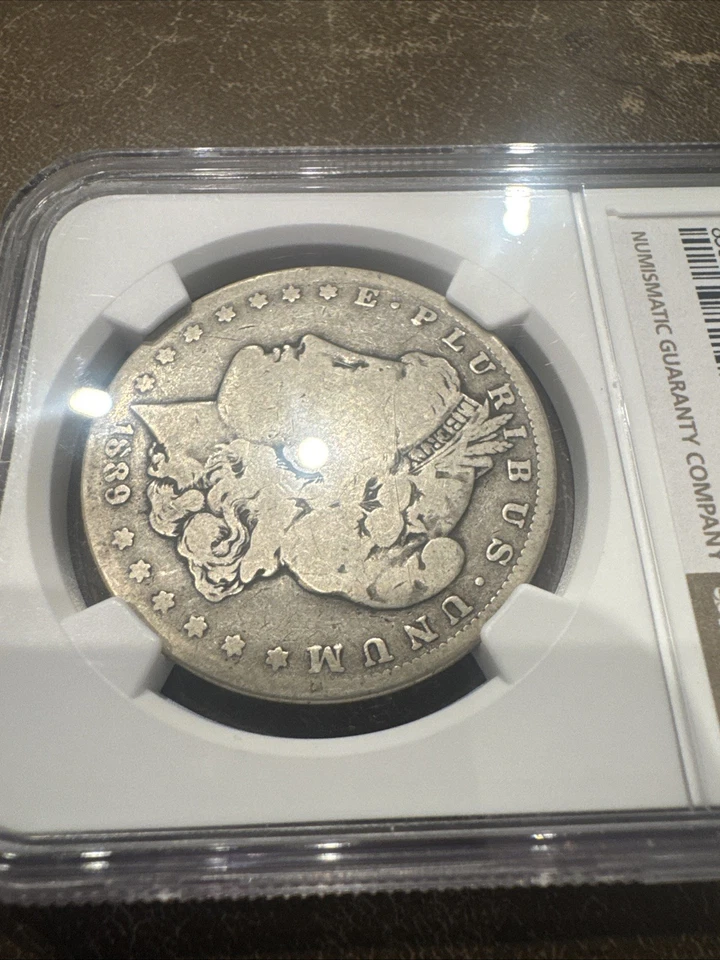 1889-CC $1 Morgan Dollar NGC AG3 -- Wonderful Original Key Date Carson City! - Image 3 of 4