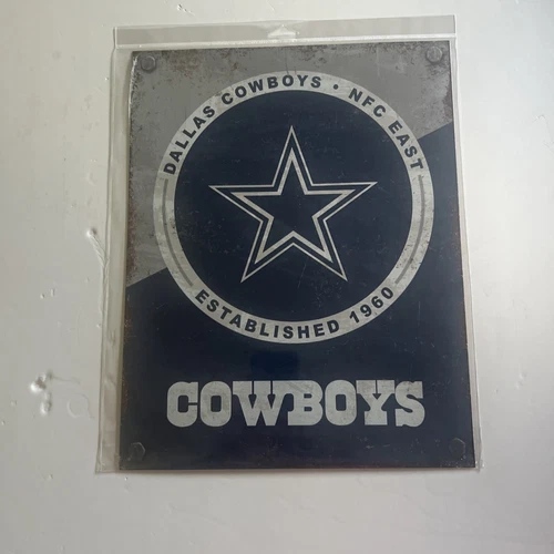 Nfl Dallas Cowboys Tin Sign Old Vintage Look Garage, Man Cave, Bar Office New￼￼￼
