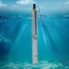 0.33HP Submersible Well Pump, 151ft Depth, 16GPM, Durable & Quiet